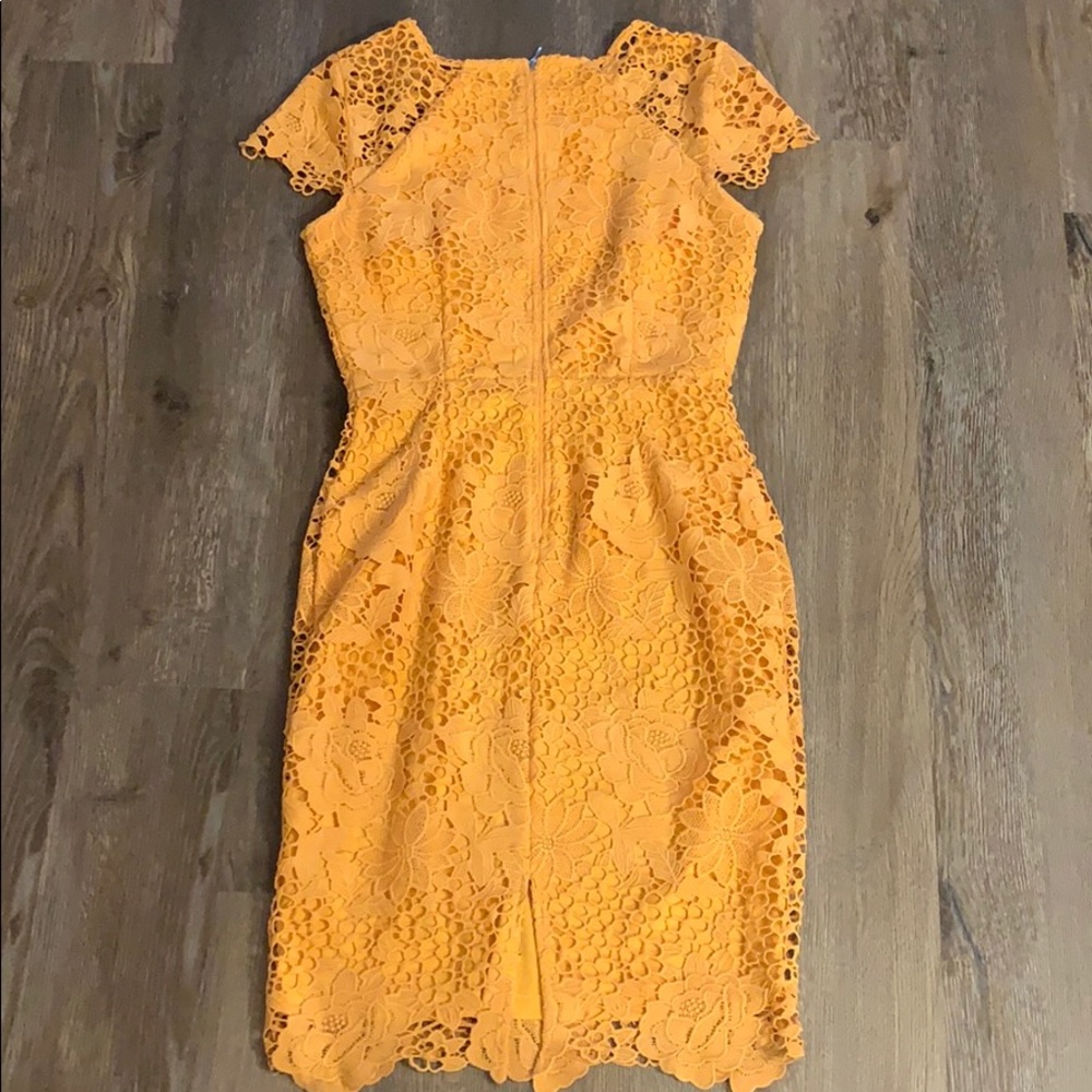 ASOS Paper Doll London mustard lace dress - Picture 2 of 7